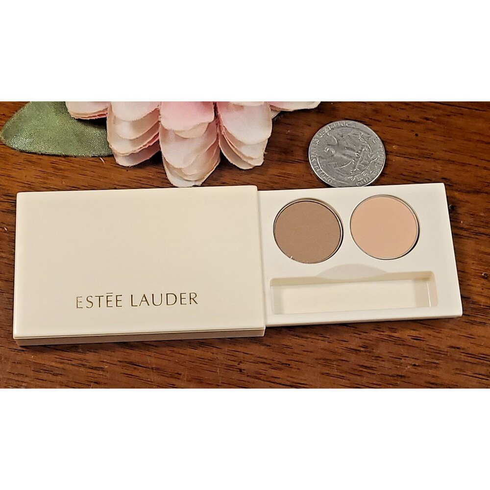 TRAVEL SIZE GWP Estee Lauder Compact Disc Eyeshadow Duo Orange 2 42 & Brown 6 54